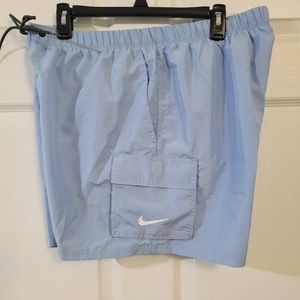 Men Size XL Nike Dri-fit Swim packable cargo volley 4-INCH Swim shorts Blue